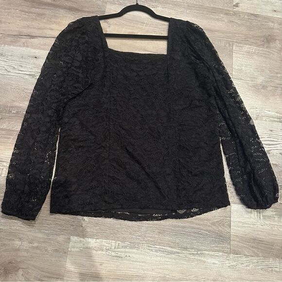 TORRID Lace Blouse Top Women Size 2X Long Sleeve Witch Goth Boho Whimsigoth - Picture 2 of 11